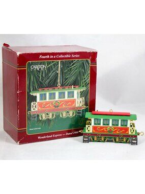 Carlton Cards Wonderland Express Passenger Car Ornament 4th in Series 1999
